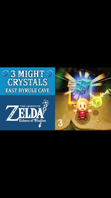 3 Might Crystals | The Legend of Zelda: Echoes of Wisdom | East Hyrule Cave
