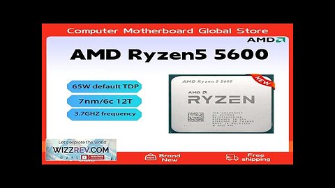 New AMD ryzen 5 5600 amd r5 5600 pcgamer cpu 65w ddr4 Review