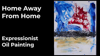 Satisfying Cold Wax Texture Painting | Abstract Oil Painting Process | Home Away From Home