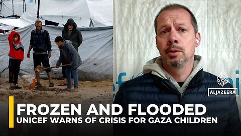 UNICEF warns Gaza children face hypothermia as families shelter in flooded tents