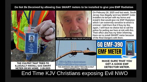 Do Not Be Deceived by allowing Gas SMART meters to be installed to give you EMF Radiation