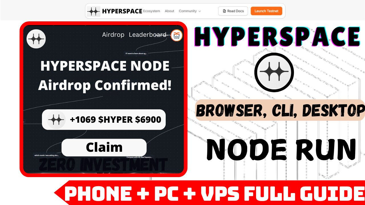 HyperSpace Node Run Airdrop || Browser, Desktop, CLI Node Run Full Guide for Mobile & PC & VPS Users