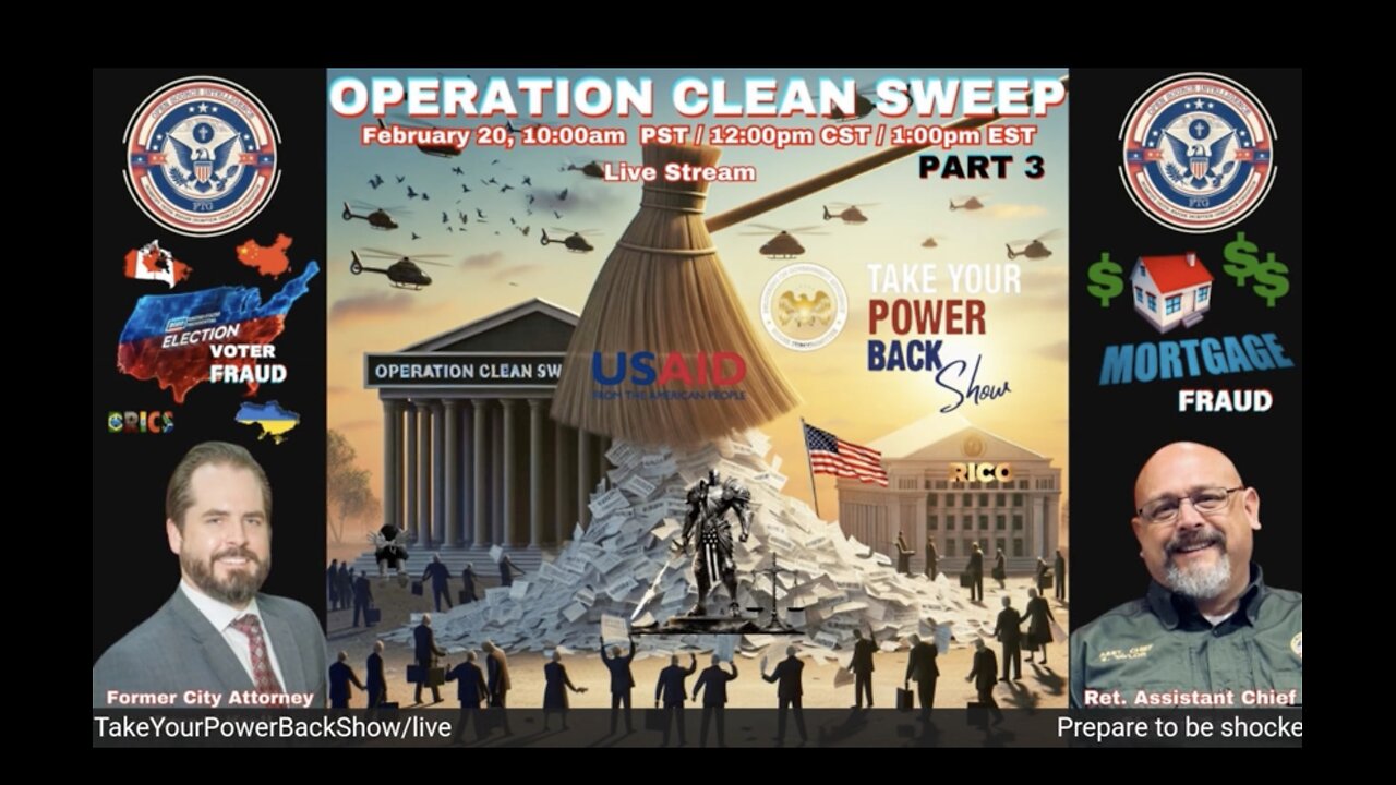 OPERATION CLEAN SWEEP PART 3- Thursday 2/20 (First 5 minutes is intro music)