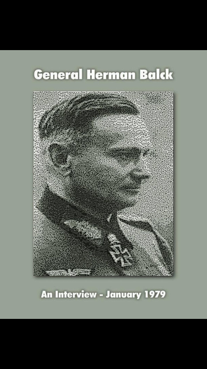Conversation with General Hermann Balck, 12 Jan 1979