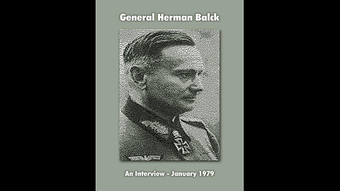Conversation with General Hermann Balck, 12 Jan 1979