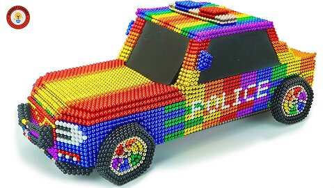 Built a Mini POLICE CAR with Magnetic Balls!