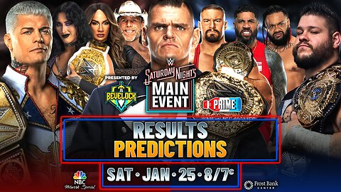 WWE Saturday Night's Main Event 2025 - Results Predictions | Bevelock