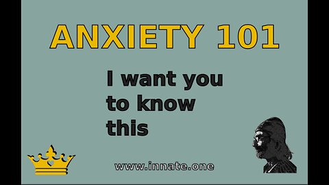 Anxiety - The reason behind it and the solution