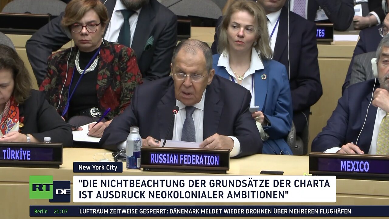 Lawrow bei UN-Generalversammlung: Scharfe Kritik an EU und NATO
