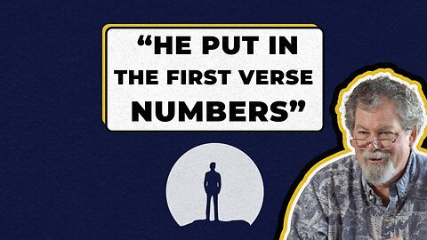 𝗪𝗵𝗼 𝗔𝗱𝗱𝗲𝗱 𝗖𝗵𝗮𝗽𝘁𝗲𝗿𝘀 𝗮𝗻𝗱 𝗩𝗲𝗿𝘀𝗲𝘀 𝘁𝗼 𝘁𝗵𝗲 𝗕𝗶𝗯𝗹𝗲?