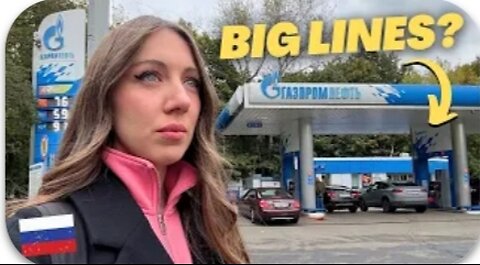 Visiting in Russian gas station