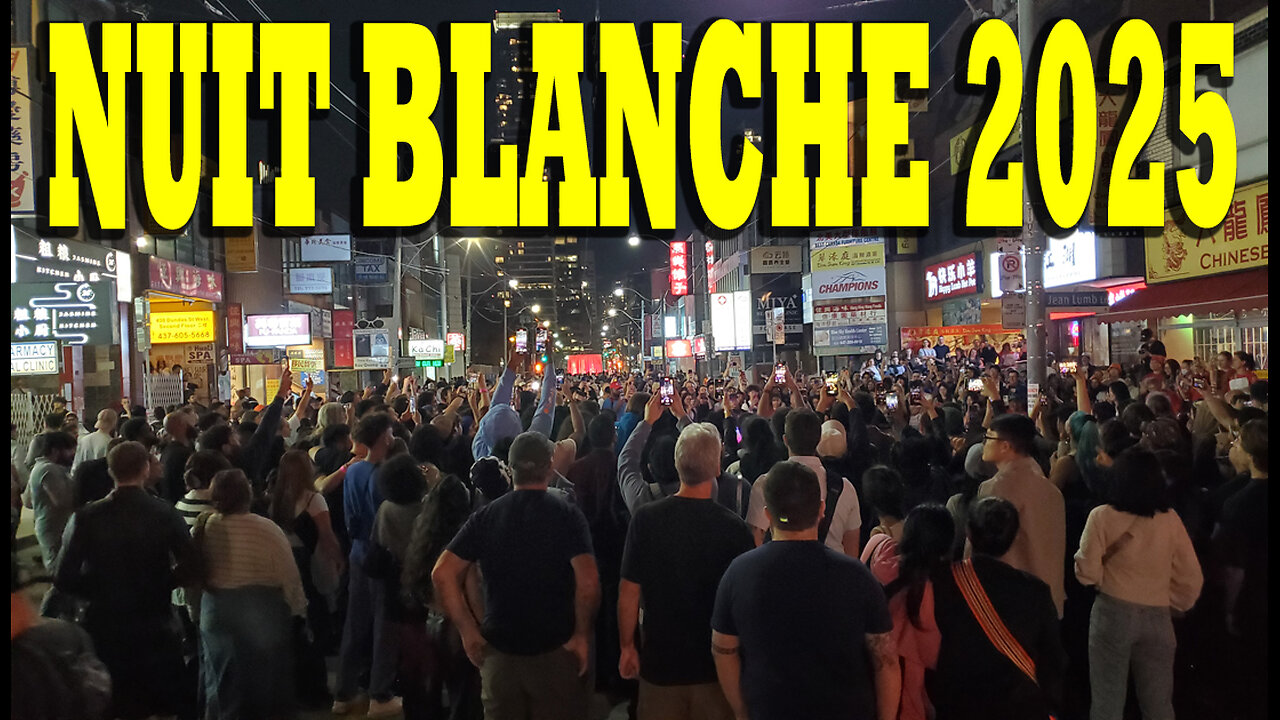 Nuit Blanche 2025 In Toronto, Ontario Canada.