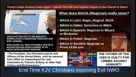 Trump’s Make America Great Again = MAGA The Fifth and Highest Degree In the Church of Satan!
