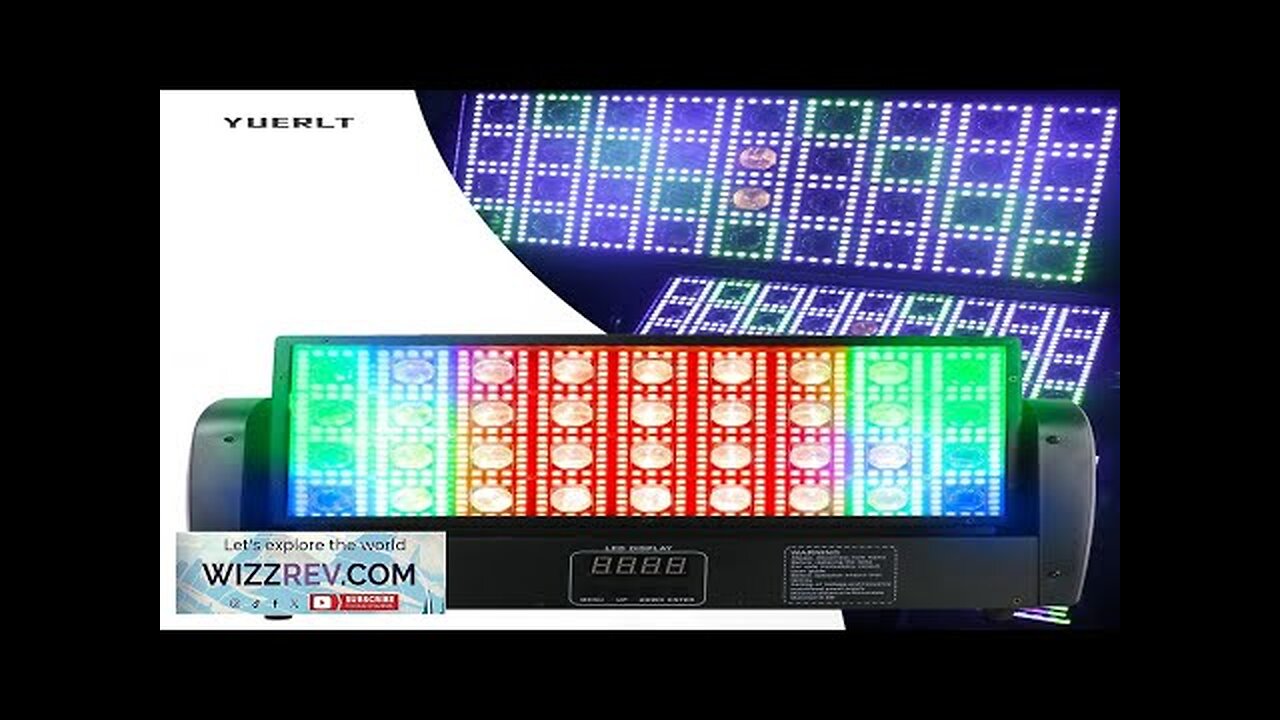 LED Strobe Light 36+648P RGB Light 3 in 1 Wash Beam Moving Review