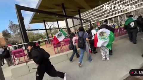 Person stabbed as chaos erupt during anti-deportation protests in Los Angeles