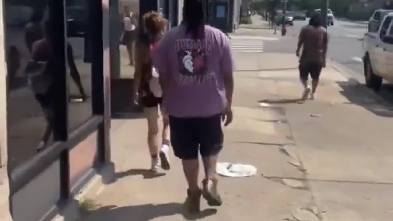 To prove that a real man hits women at random.