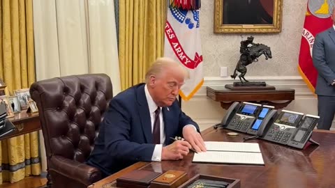 President Donald Trump signs an Executive Order to declassify the JFK, RFK, and MLK Jr. files!