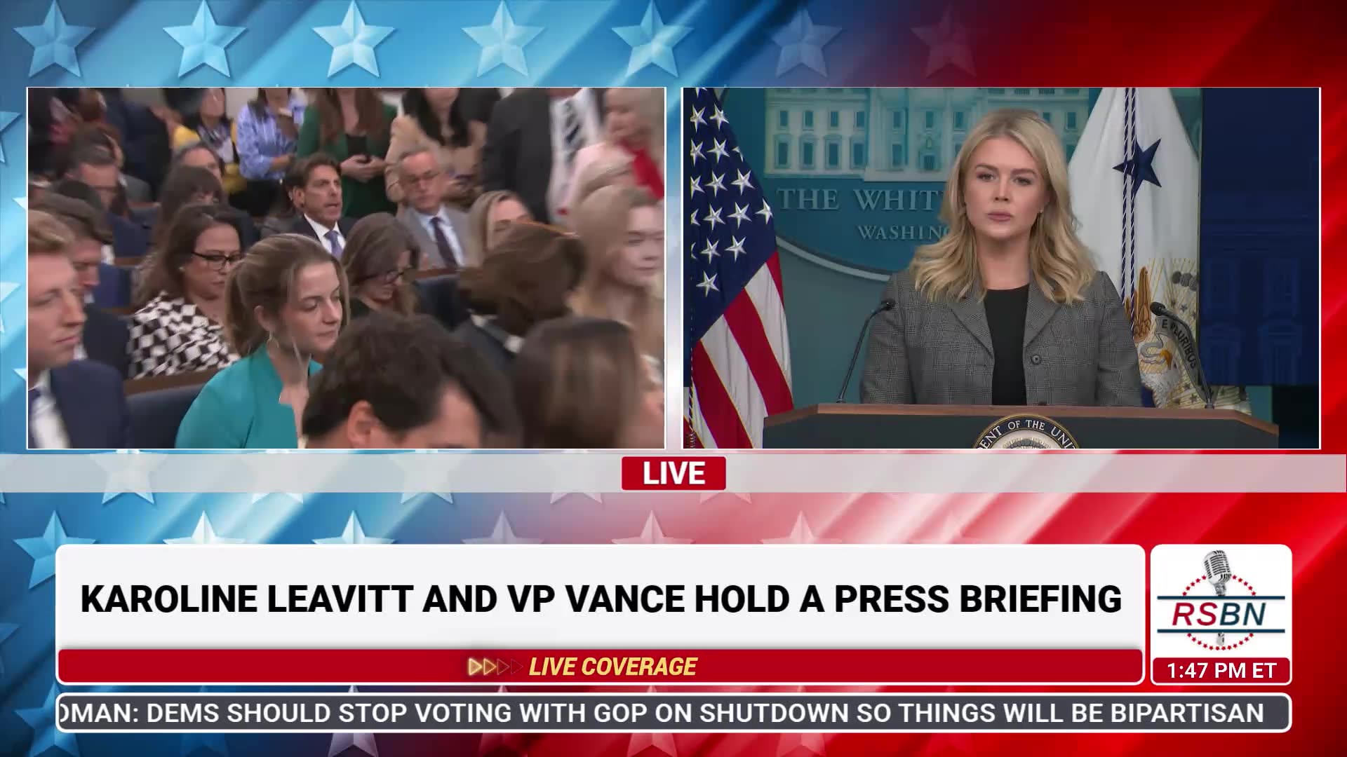 WATCH: White House Press Secretary Karoline Leavitt Holds a Press Briefing - 10/1/25