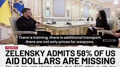 UKRAINE: What if 58% of the U.S. taxpayer dollars sent to Zelensky never even reached Ukraine?