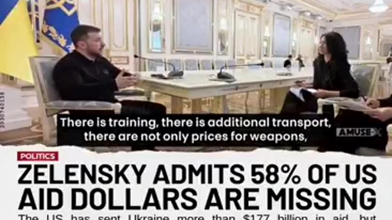 UKRAINE: What if 58% of the U.S. taxpayer dollars sent to Zelensky never even reached Ukraine?