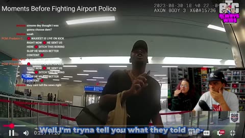 #bodycam REACTION: Man Confronts Officer Who Arrested Him & Moments Before Fighting Airport Police