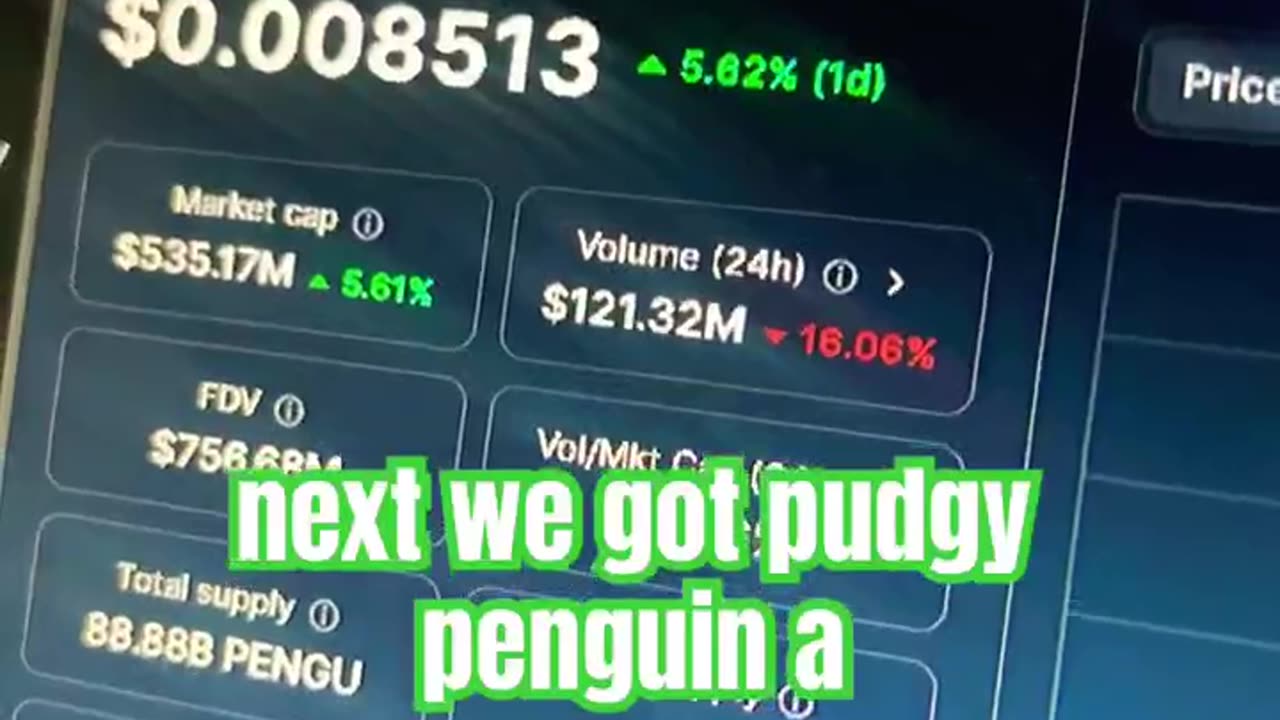 pudgy penguins pengu crypto coin price prediction #fyp