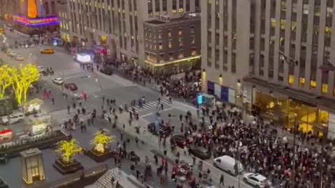 Pro-Palestinian protesters marched in NYC on New Year’s Day for Intifada