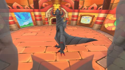 Shiny Haxorus First Person Mirror POV Post Transformation Pokemon Mystery Dungeon Animation