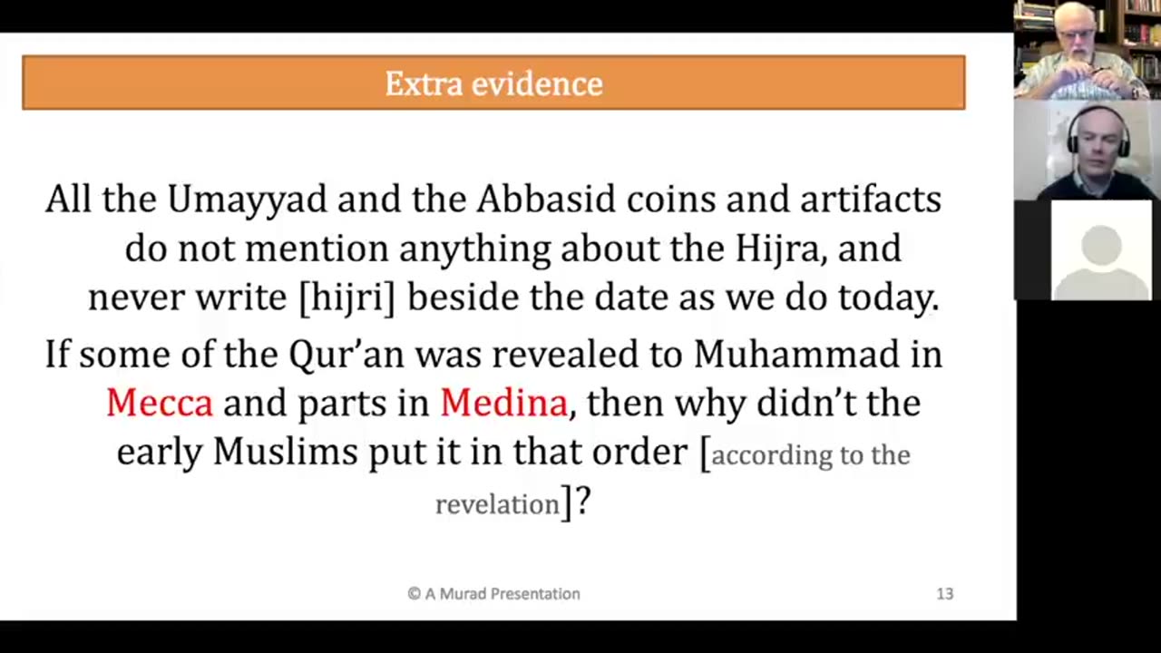 26 Murad proves the HIJRA from Mecca to Medina is fictitious!