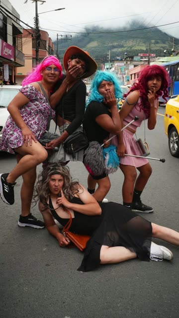 Michael Morales Dresses Up and Dances in the Streets of Ecuador on New Year’s Eve