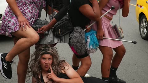 Michael Morales Dresses Up and Dances in the Streets of Ecuador on New Year’s Eve