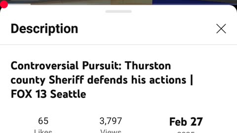 Controversial Topic : Thurston County Sherriff Defends his Actions