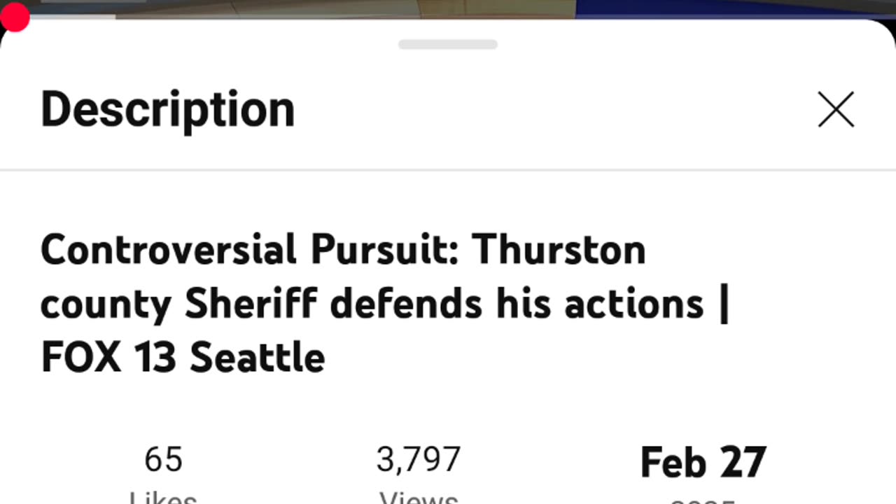 Controversial Topic : Thurston County Sherriff Defends his Actions