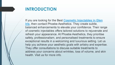 Best Cosmetic Injectables in Glen Iris