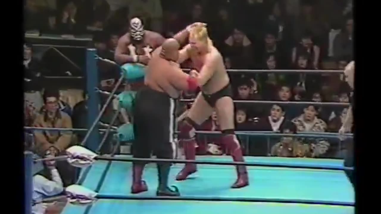 (1991.01.27) Stan Hansen & Dan Spivey vs Abdullah The Butcher & Giant Kimala - AJPW