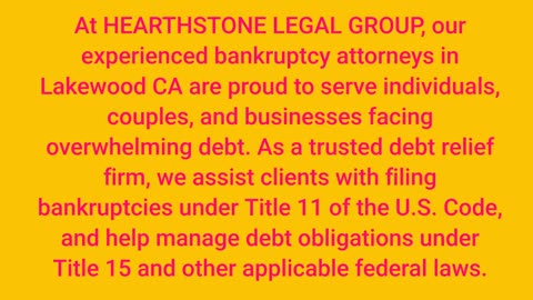 HEARTHSTONE LEGAL GROUP - Bankruptcy Attorneys in Lakewood, CA