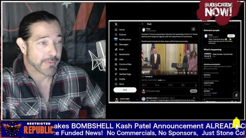 Restricted Republic - What the (Blank)! Trump Makes BOMBSHELL Kash Patel Announcement...2-23-25