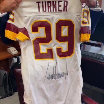 Secretary Turner found a unique jersey in his office