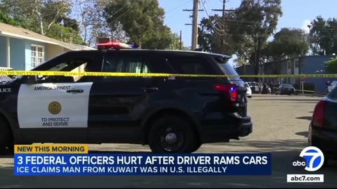 illegal alien from Kuwait with long violent criminal history rammed his car into an ICE vehicle