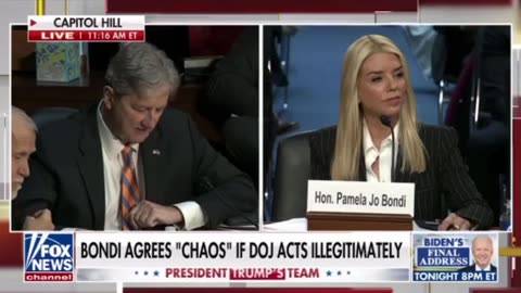 Senator Kennedy at Pam Bondi Hearing