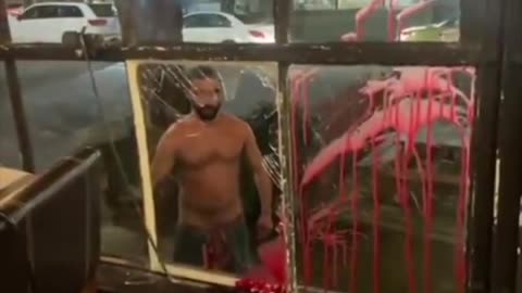 Shirtless man, amped up on booze and drugs punches through pub window in Portland