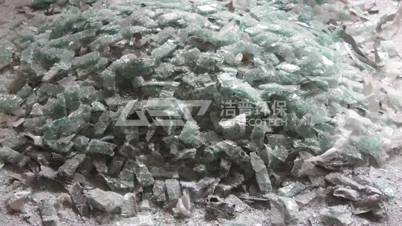 GEP ECOTECH's Double Shaft Shredder for Tempered Glass Recycling