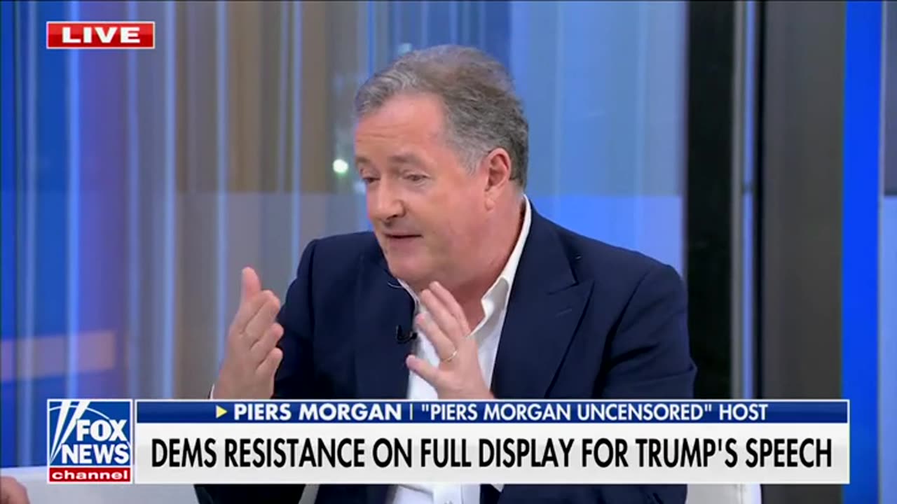 Piers Morgan Skewers Democrats For 'Pathetic' Antics During Trump Speech