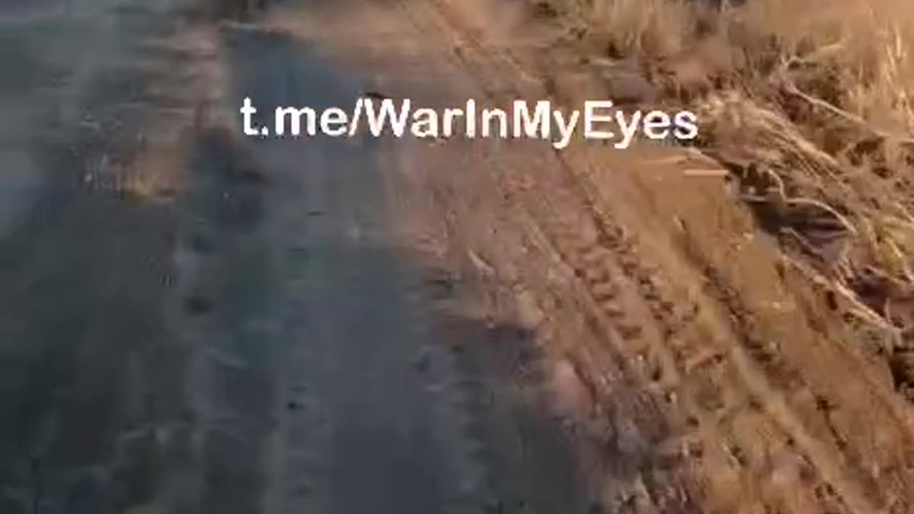 The road in the area of ​​liberated Burlatskoye