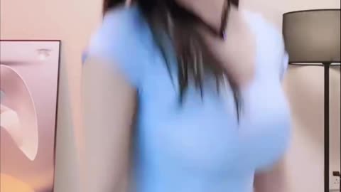 Tempting! | Chinese Dancer Blue Cropped Tee Lively Seductive Dance - Daily Beauty EP 404