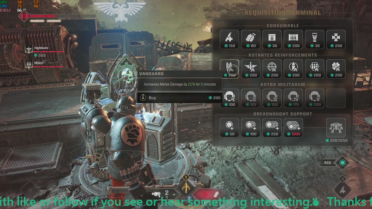 Space Marine 2 punchin and stompin to highest difficulty wit da homie.