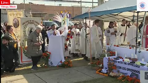 Mass held at Broadview ICE facility amid uproar over immigration crackdown