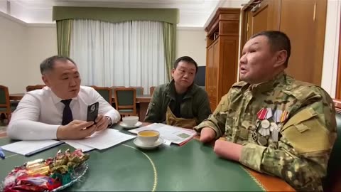 Russian Buryat Soldier Becomes Celebrity After Going Blind and Losing Both Lands