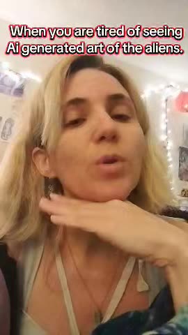 when you are tired of Ai generated art of aliens