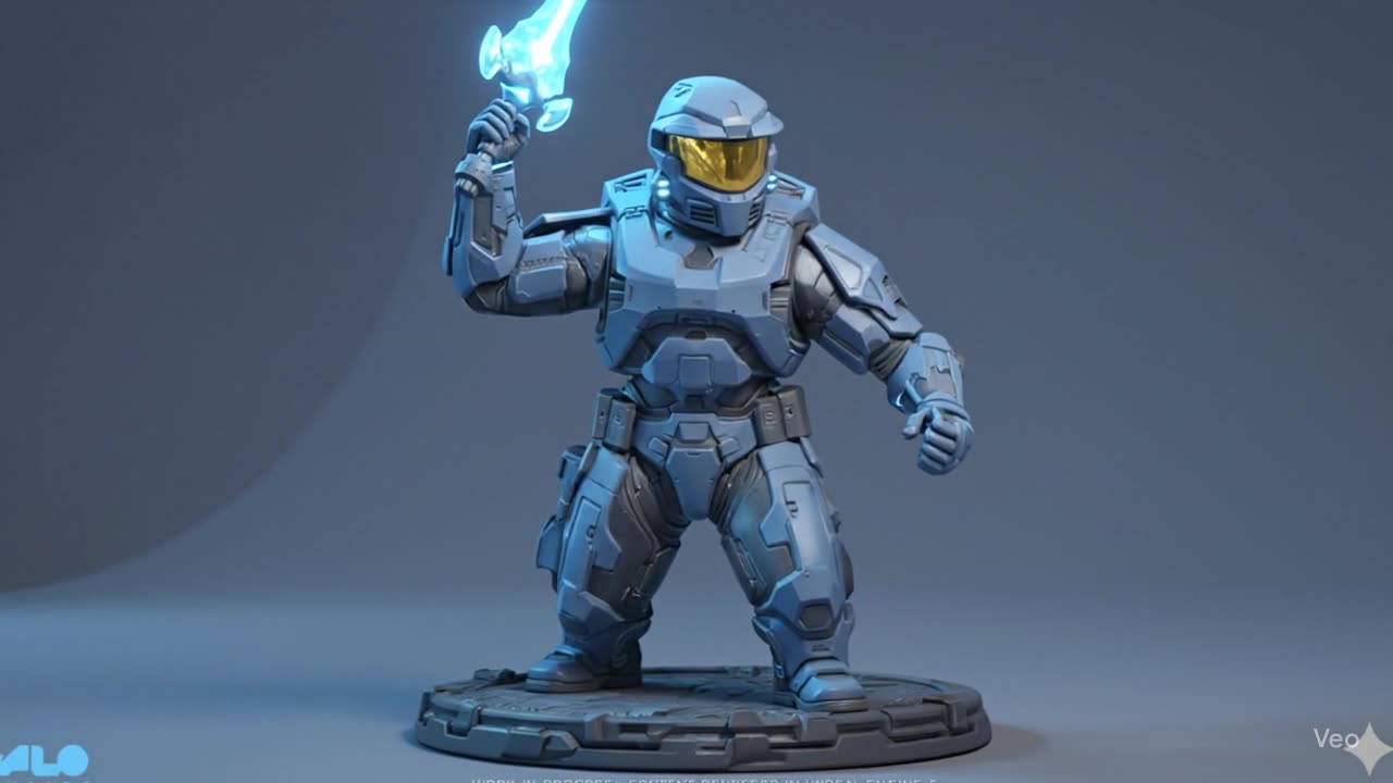 figura halo con espada